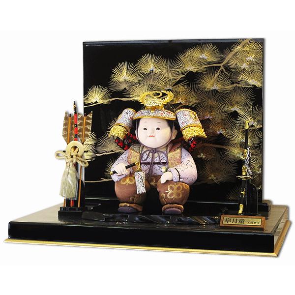 五月人形 皐月童 木目込み人形 工房東玉 倭 コンパクト 可愛い 子供