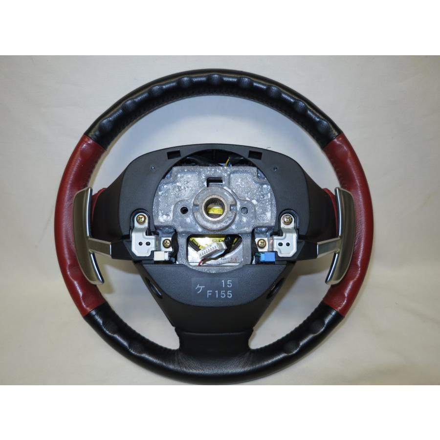 希少! パドル付! RX8 RX-8 SE3P 前期 純正 革 ステアリング ハンドル