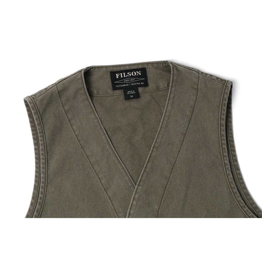 FILSON（フィルソン） ベスト ジレ メンズ 夏 ドライ ティンクロス