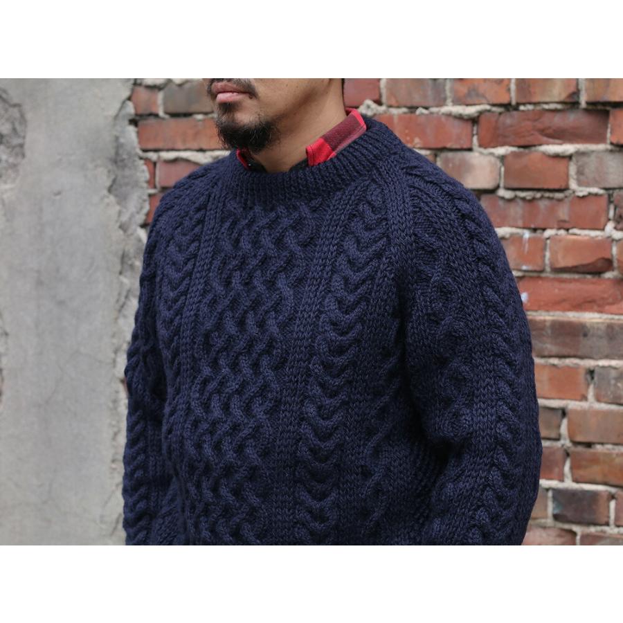 INVERALLAN（インバーアラン） 1A ハンドニット ウール クルーネック