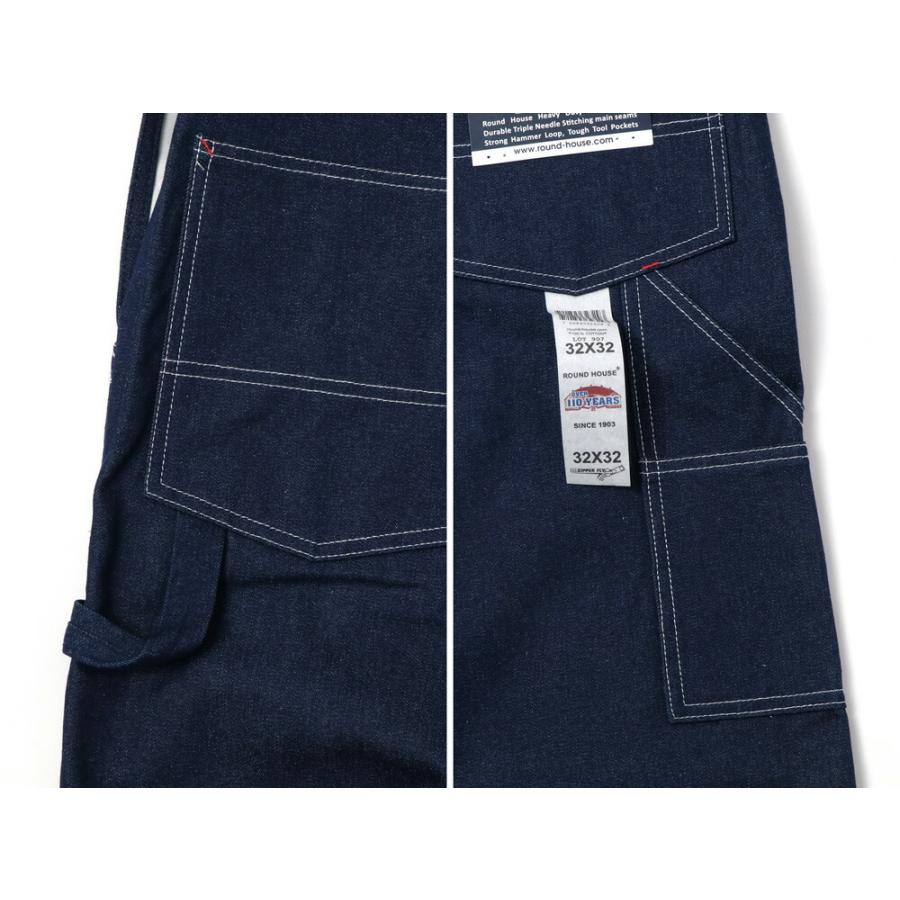 ROUND HOUSE（ラウンドハウス） 裾上げ無料 デニム オーバーオール