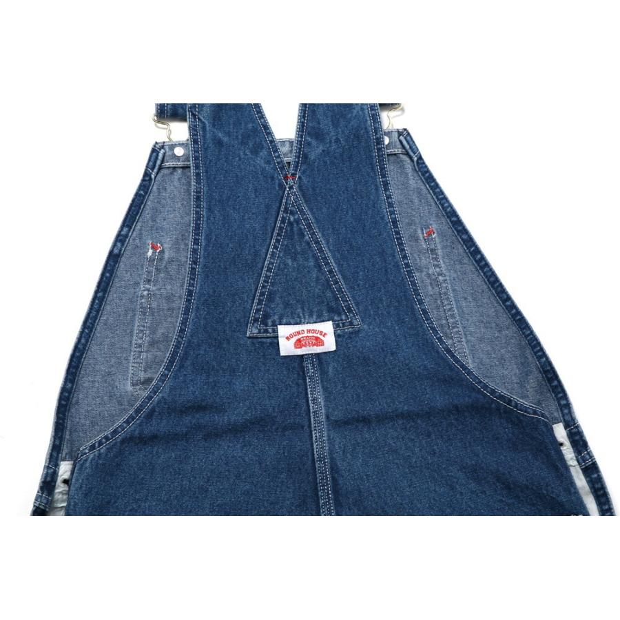ROUND HOUSE（ラウンドハウス） ストーンウォッシュ オーバーオール