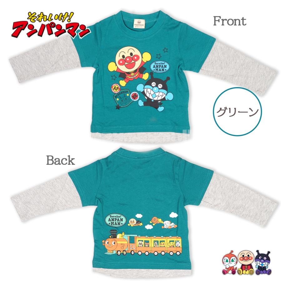 BANDAI（バンダイ） アンパンマン 長袖Tシャツ キッズ 90 100cm 男の子