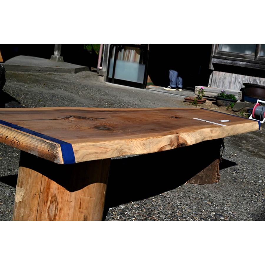 天然秋田杉 杉 スギ 天板（205cm） テーブル 一枚板 無垢 板 ロー
