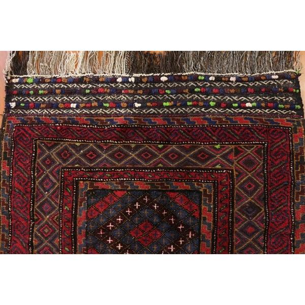 手織りキリム ＆ 絨毯 アフガニスタン産 マシュワニ族作 115×112cm