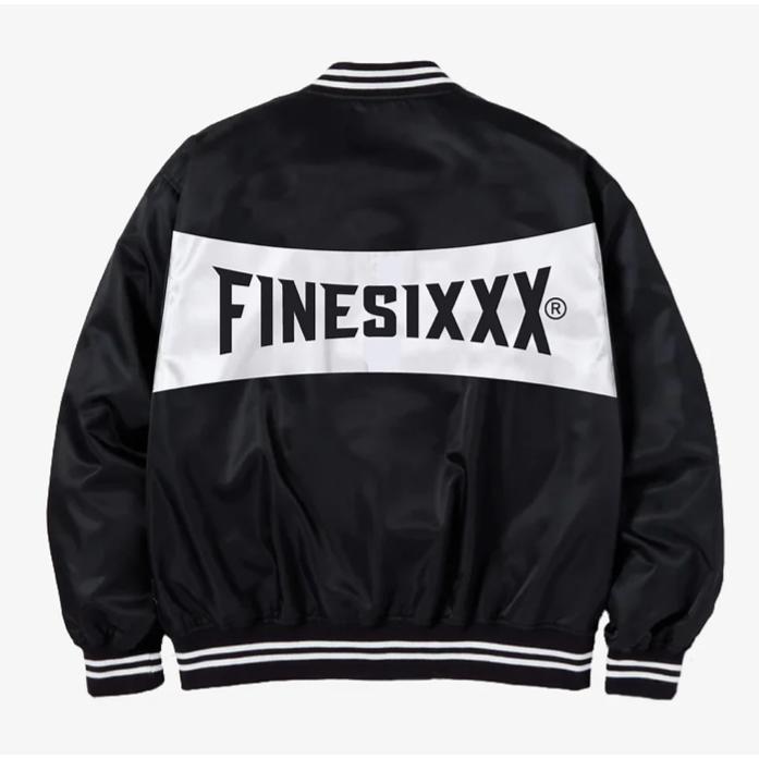 ファインシックス FINESIXXX SAFETY NYLON STADIUM JACKET BLACK