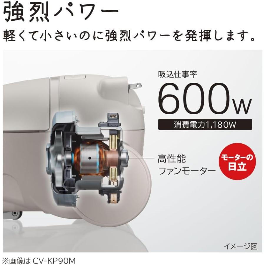 かるパック 日立 CV-KV70M-W 紙パック式クリーナー 掃除機 CVKV70M