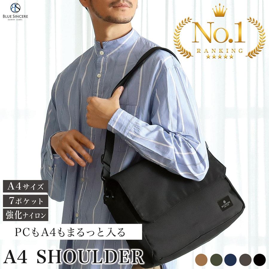 BLUE SINCERE（ブルーシンシア） ショルダーバッグ メンズ ナイロン A4