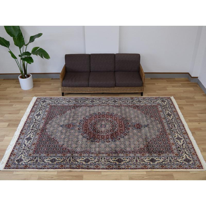 新品 ペルシャ 絨毯 ムード 産 縦3m 横2m 6m2 〜6帖 大判 サイズ 295 x
