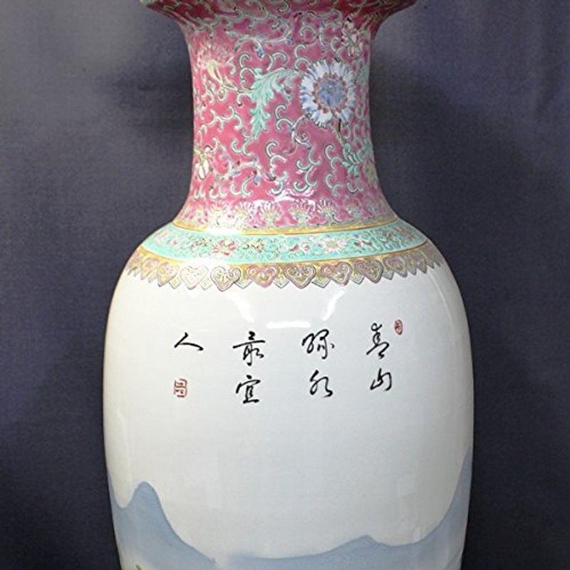 中国・景徳鎮様式の大型花瓶（山水図）です 中国・景徳鎮様式の大型