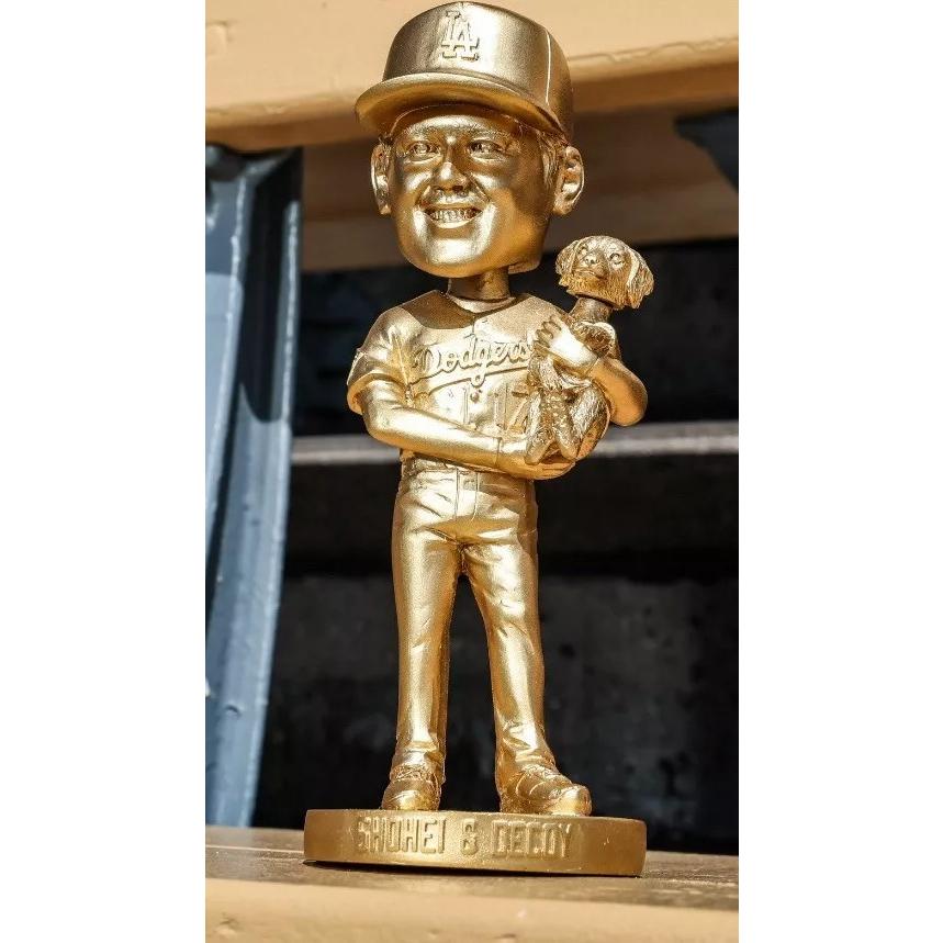 MS】超レア！ゴールド限定版 大谷翔平 デコピン 8月28日ドジャース球場