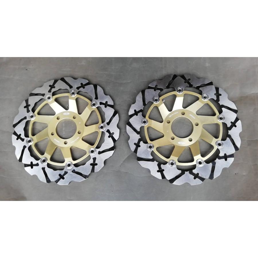 Arashi製フロント用ブレーキディスク052金色 ゼファー1100RS ZRX1200S