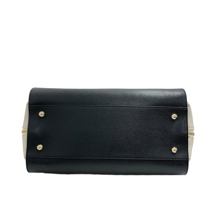 FURLA（フルラ） 2WAY ミニ ボストンバッグ ヴィーナス黒×アイボリー