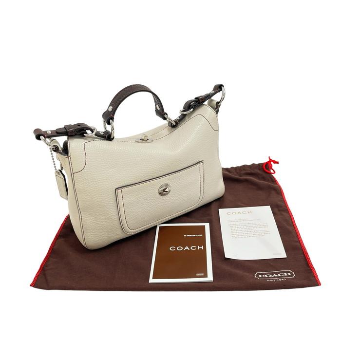 COACH（コーチ） 8A38 セミショルダー ショルダーバッグ レザー オフ