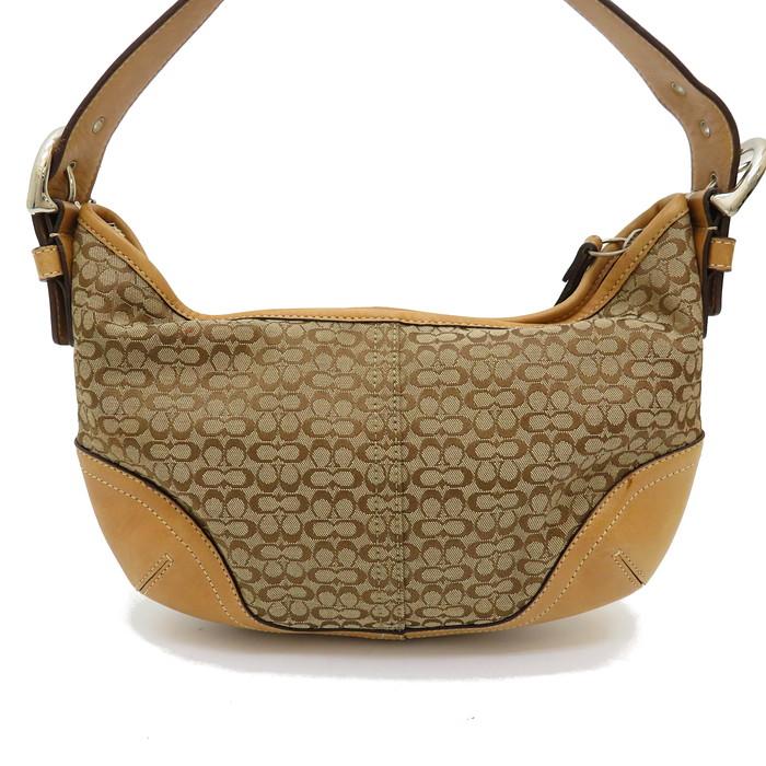 COACH（コーチ） 6351 マイクロシグネチャー ハンド ショルダーバッグ