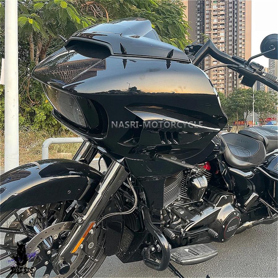 互換品】 ハーレーロードグライド用バイクサイドフェアリングエア