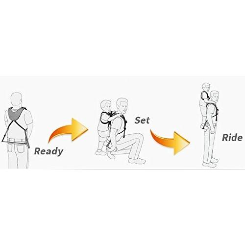 ピギーバックライダー Piggyback Rider 直立型おんぶ紐 オレンジ 2歳半