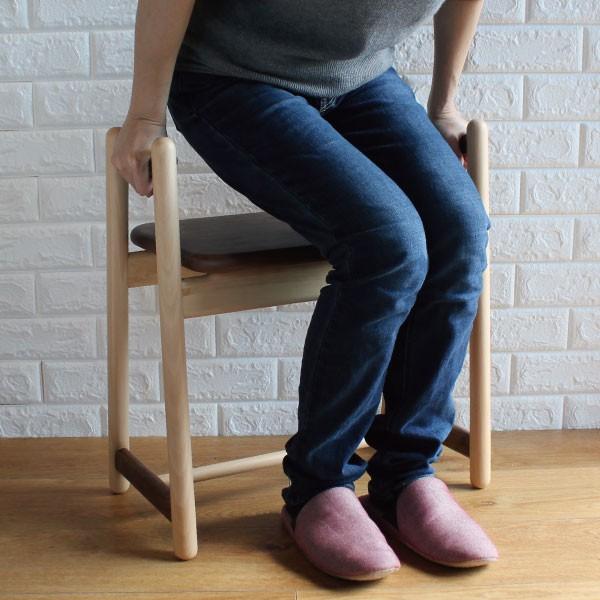 アシストスツール 木製 ベンチ 椅子 おしゃれ 北欧 補助椅子 玄関