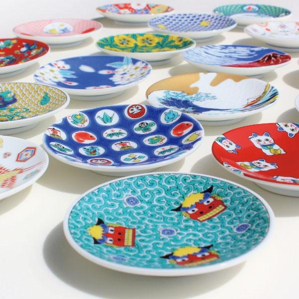 九谷焼 縁起豆皿 まめ皿 青郊窯 プレート 吉田屋風葵 人気 おすすめ