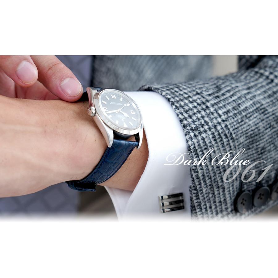 CASSIS（カシス） 腕時計ベルト バンド アリゲーター ワニ革 裏面