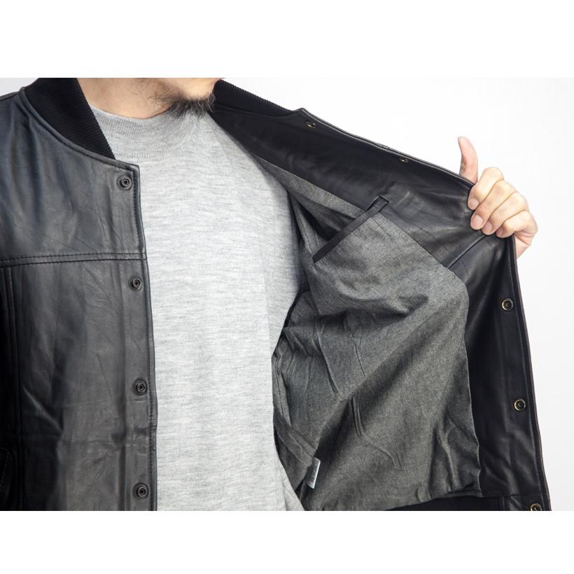 yoused play vintage ユーズド YOUSED レザースタジアムジャンパー 本