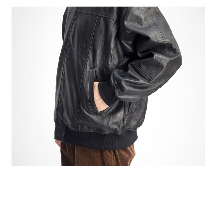 yoused play vintage ユーズド YOUSED レザースタジアムジャンパー 本