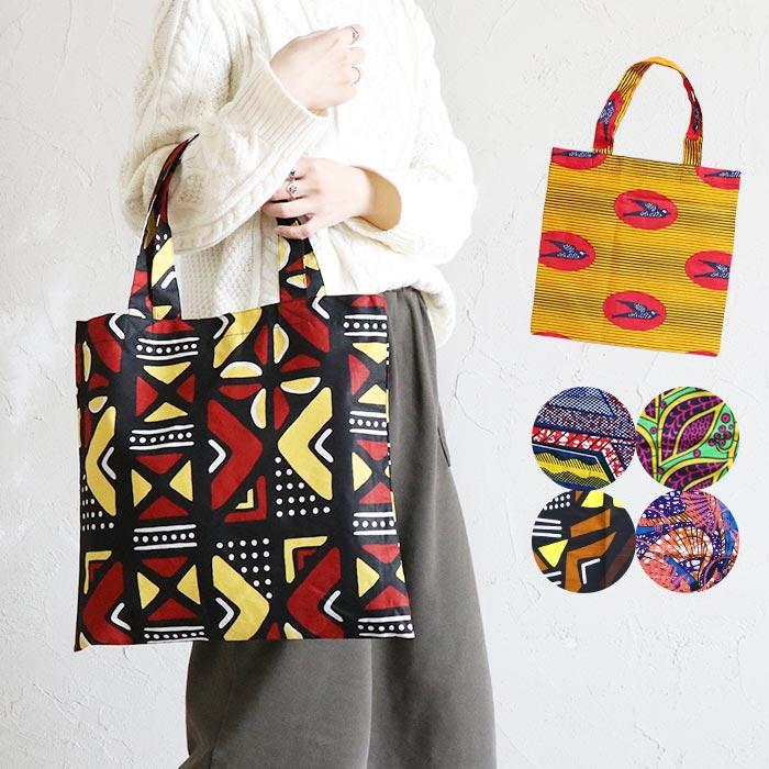 トートバッグ コットン100% 綿 カラフル エスニック 花柄 鳥 フラワー