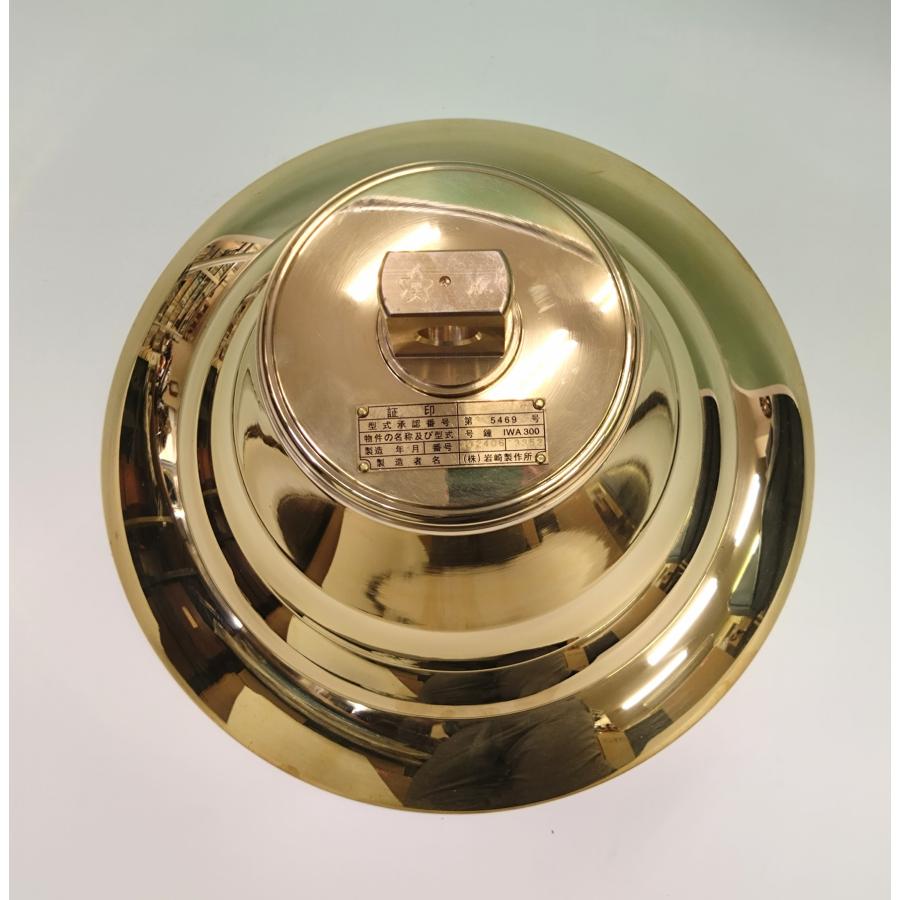 検定付）3種マリンベル300mm鏡面仕上げ 号鐘 シップベル 真鍮 鐘 船舶