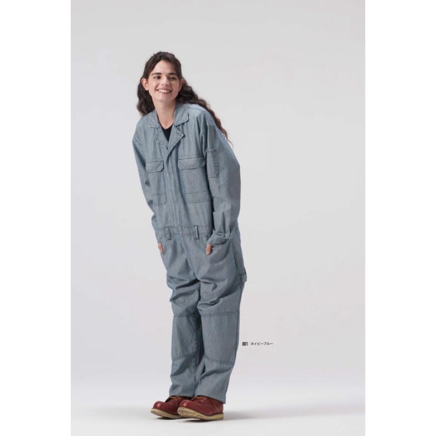 山田 辰・Auto-Bi オートバイ / ヒッコリーストライプつなぎ 25020