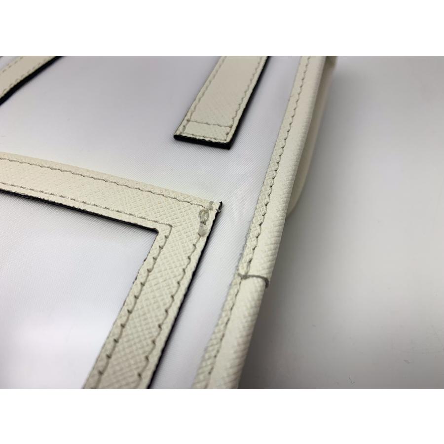 PRADA プラダ ロゴ ホワイト 白 ショルダースマホケース ミニ