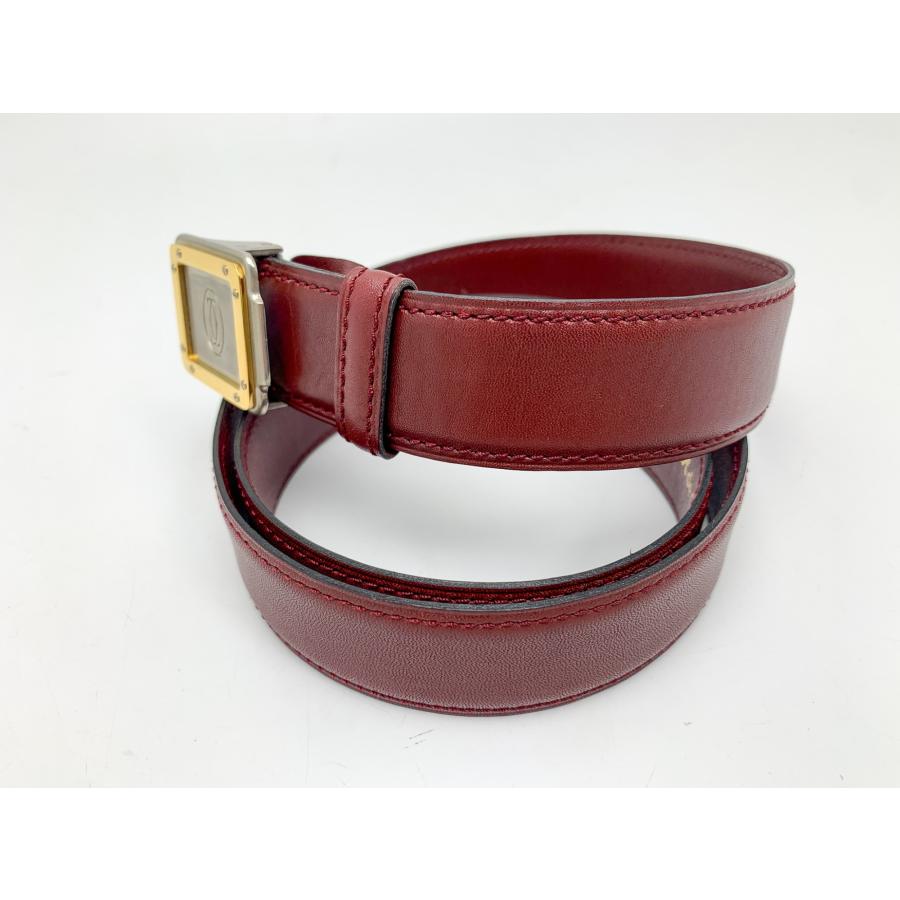 Cartier カルティエ ボルドー ワインレッド えんじ色 サントス ドゥ