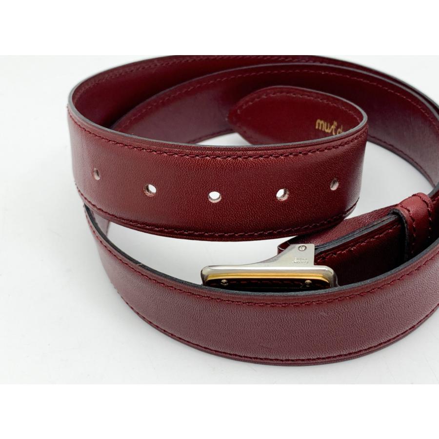 Cartier カルティエ ボルドー ワインレッド えんじ色 サントス ドゥ