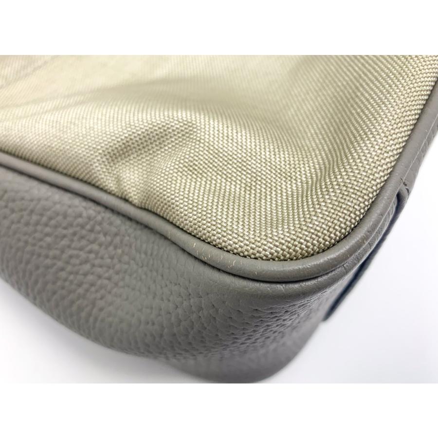 ADMJ エーディーエムジェイ グレー ピンク レザー キャンバス