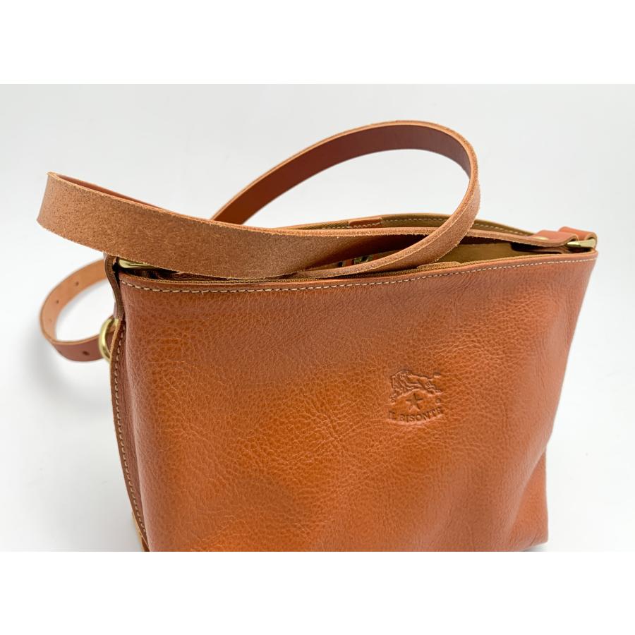 IL BISONTE イルビゾンテ 茶系 ブラウン ヤキヌメ スナップミニ