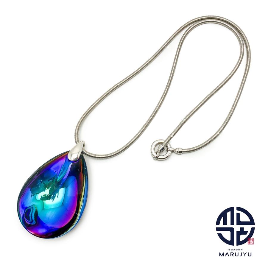 Baccarat バカラ 925 シルバー SV ガラス しずく型 プシデリック