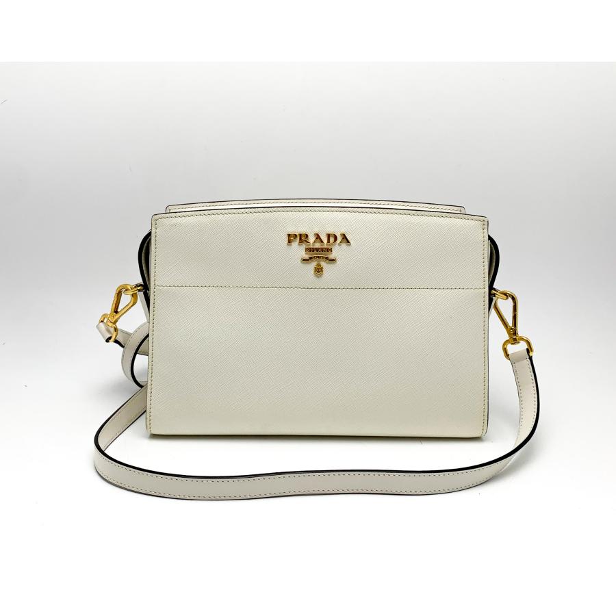 PRADA（プラダ） サフィアーノ レザー ホワイト 白 ショルダーバック