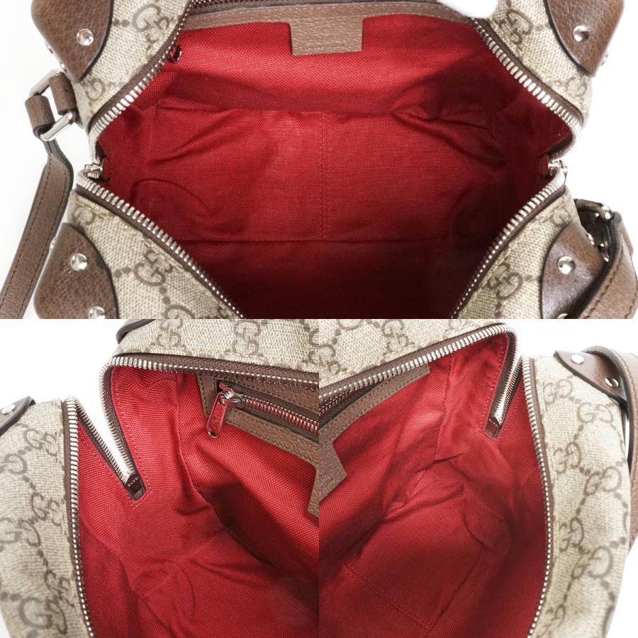 GUCCI（グッチ） GGスプリーム レザー ディテール付き ショルダー