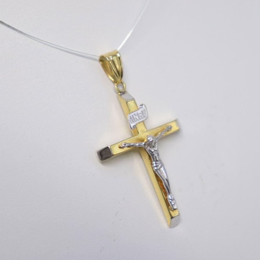 TSK 750 K18 十字架 ペンダントトップ 重量約1.9g INRI クロス