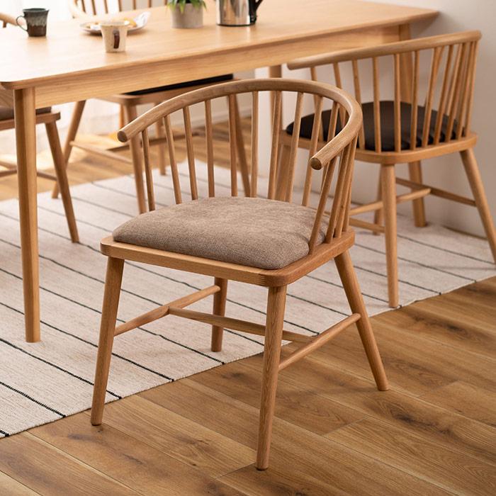 オーク材 ウィンザーチェア ろくろ 椅子 ダイニングチェア