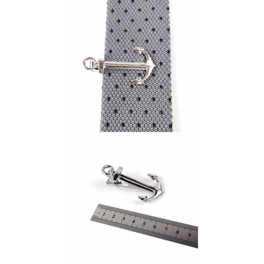 ネクタイピン カジュアル シルバー カラー パーティー 面白 全7種類 Y4