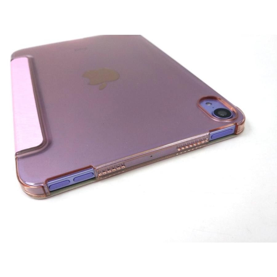 iPad mini 6用 カバー PUレザー ハードケース 三つ折り スタンド 全9色