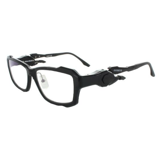 ゲーミング用メガネ GODEYE ゴッドアイ GE-01 56サイズ 黒蓮 ヘッド