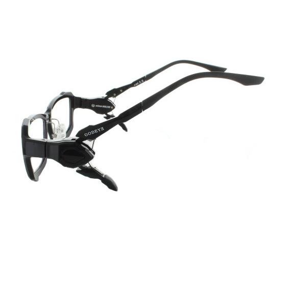 ゲーミング用メガネ GODEYE ゴッドアイ GE-01 56サイズ 黒蓮 ヘッド