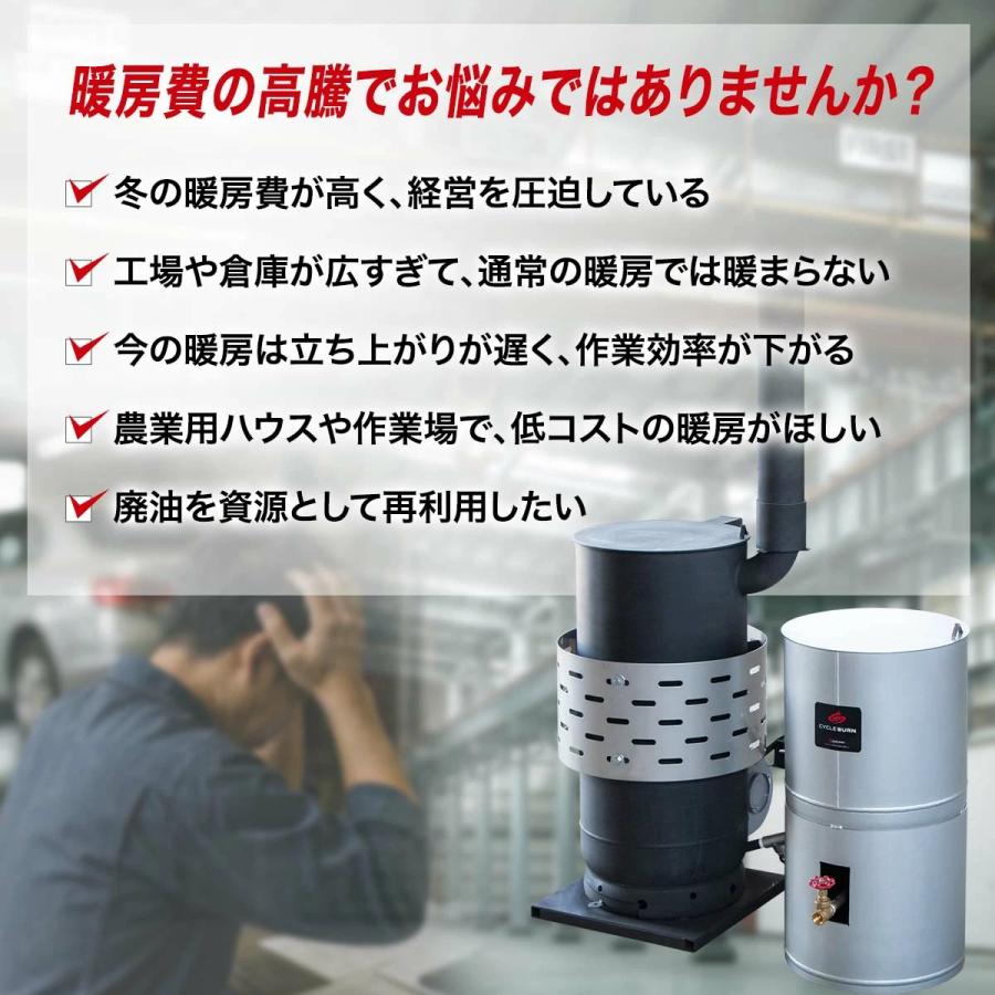 廃油ストーブ サイクルバーン L800FJ : 丸吉ロジ エコトライ事業部