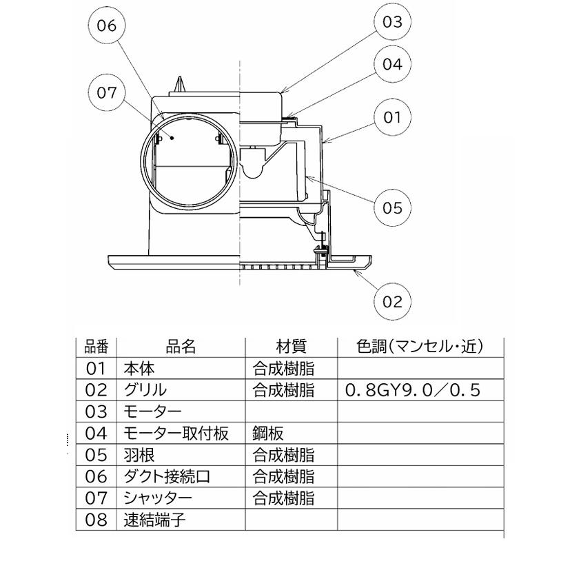 三菱電機（MITSUBISHI ELECTRIC） 在庫あり 三菱 VD-13ZC14 ダクト用