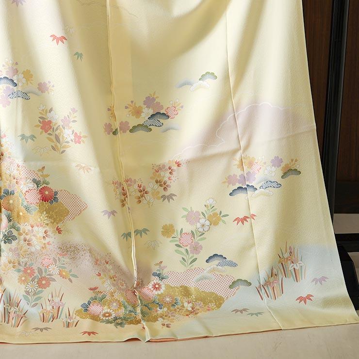 シルック 着物 訪問着 洗える レディース 仮絵羽仕立て オーダー 東レ