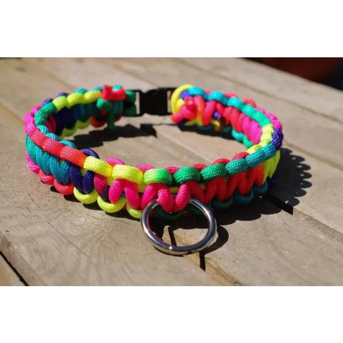 虹色 七色 レインボー パラコード 4mm 30m カラフル ひも テント