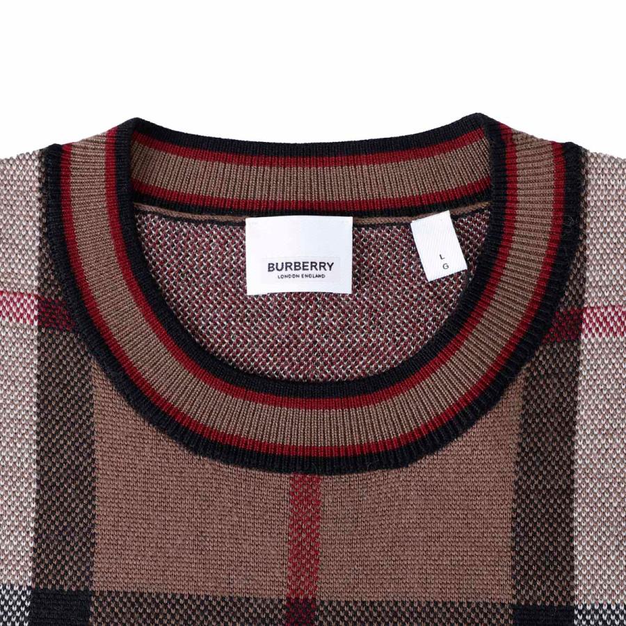 BURBERRY（バーバリー） クルーネックニット CHECK WOOL JACQUARD