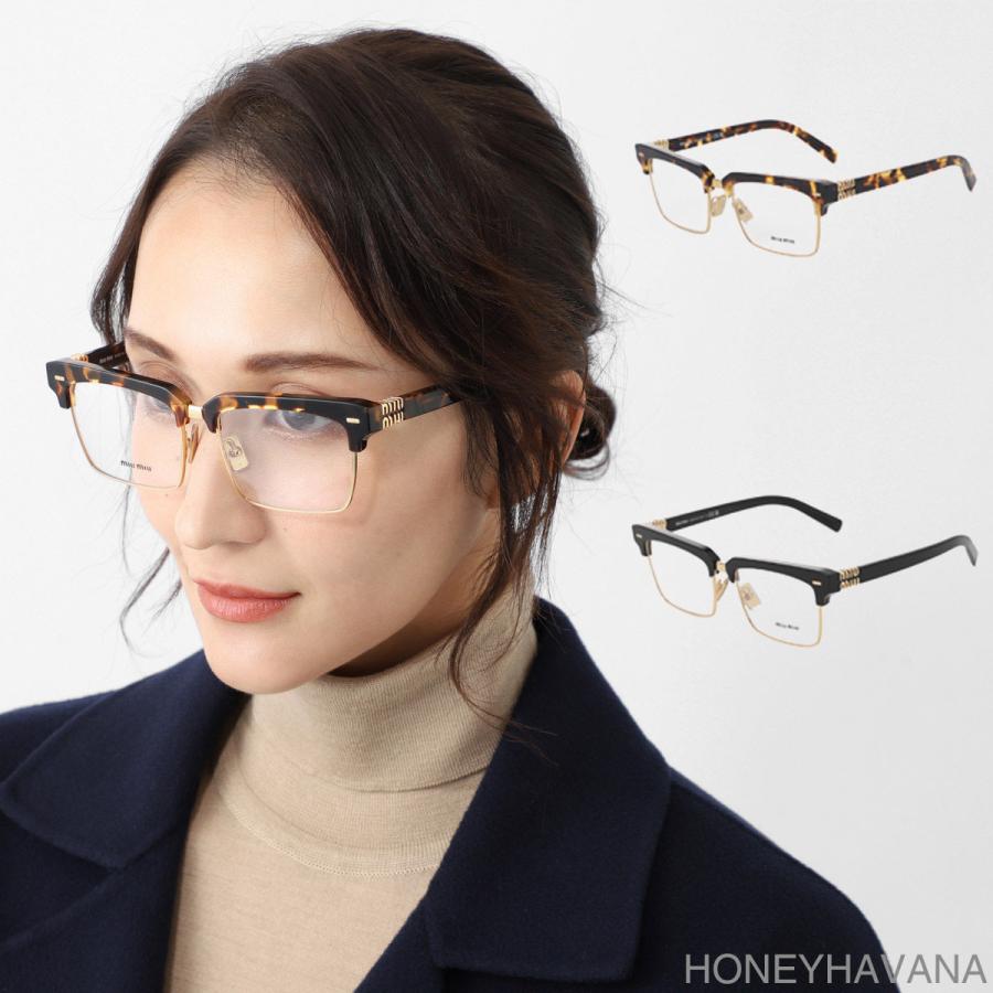 miu miu（ミュウミュウ） 眼鏡 VAU1O1/16K1O1 スクエア サーモント