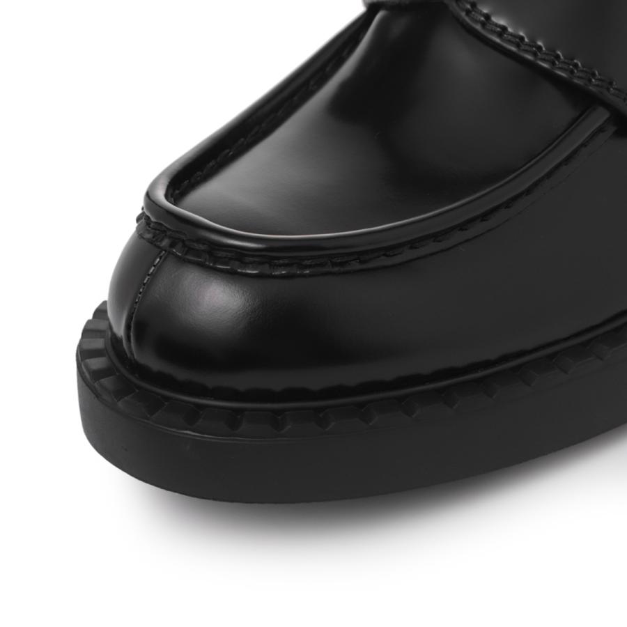 PRADA（プラダ） ローファー CHOCOLATE BRUSHED LEATHER LOAFERS